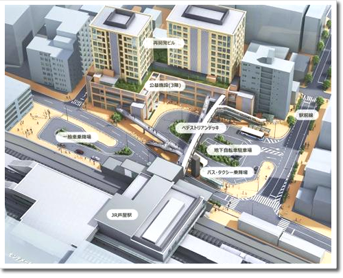 JR芦屋駅南の計画図 JR芦屋駅南の計画図